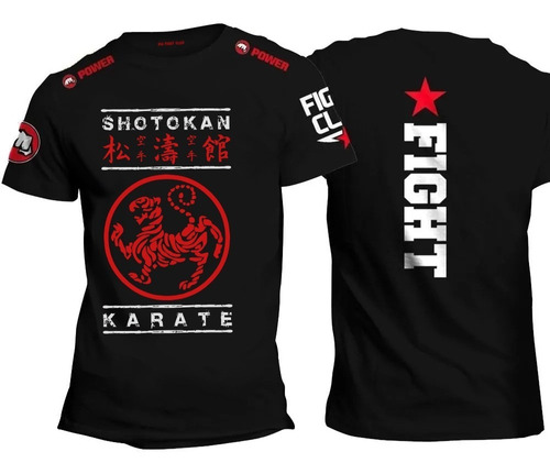 Remera Mma Gym Fight Club Power Shotokan Karate 100% Algodón