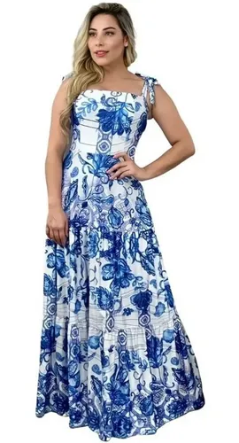 Vestidos de best sale festa floridos longos