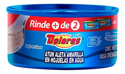 Atún Dolores Aleta Amarilla En Agua 295g