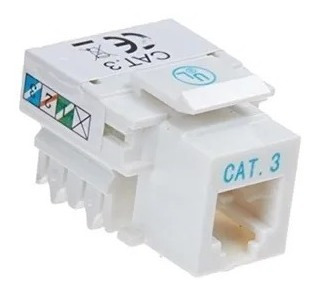 Keystone Jack Coupler Inserto Cat3  Cat 3 Para Conector Rj11