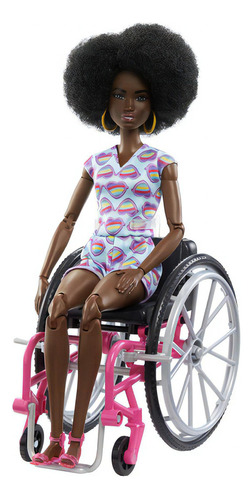 Boneca - Barbie - Cadeirante - Roupa Azul - Mattel