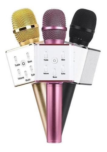 Imagen 3 de 4 de Microfono Karaoke Inalambrico Bluetooth Wireless Usb Sd