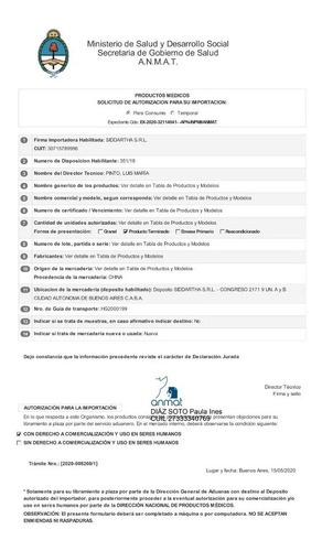 Imagen 5 de 10 de Termometro Láser Digital Infrarrojo A Distancia Anmat Salud