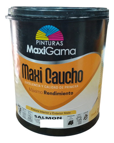 Pintura Maxi Caucho Color Salmon Galon Maxigama