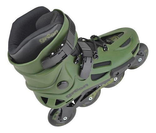 Imagem 3 de 6 de Patins Traxart Green Inline Adulto Profissional Abec-9 Nf