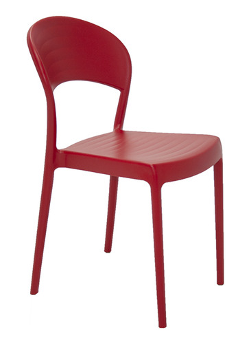 Silla Apilable Roja  Sissi  Respaldo Cerrado