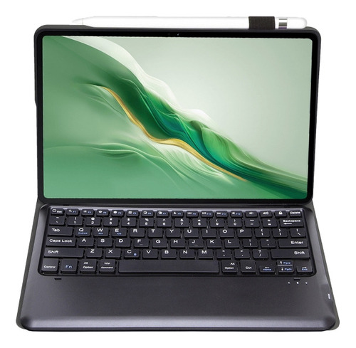 Capa Preta Com Teclado Para Honor Magicpad 2 12.3