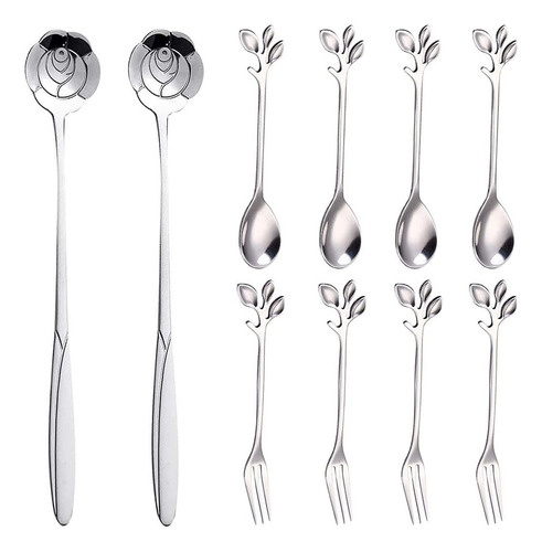 Cuchara De Café, Tenedor Para Aperitivos, Cuchara Para Mezcl