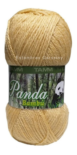 Estambre Panda 25% Fibra De Bambú 75% Lana Australiana Color Rompope