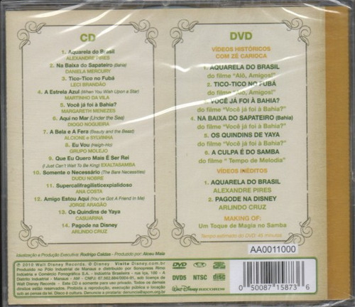Disney Adventures In Samba Cd + Dvd