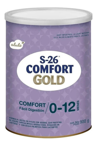 Leche De Fórmula En Polvo Aspen S-26 Alula Comfort Gold En Lata De 1 De 900g - 0  A 12 Meses