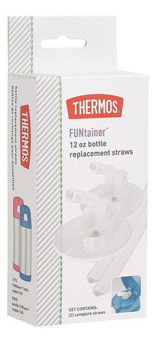 Kit 2 Refis Completos Canudo Garrafa Funtainer Thermos F401