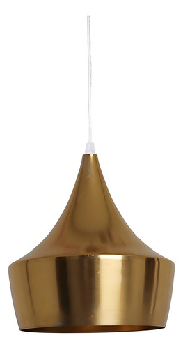 Luminária Metal Cirque Tend Dourada 24 Cm De Diâmetro Urban