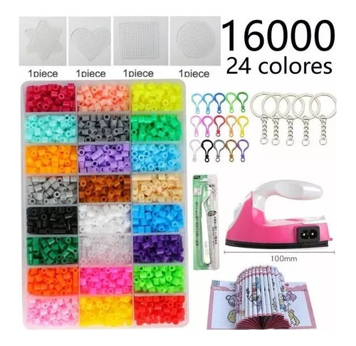 Juego De Mini Cuentas Hama De 16000 Piezas, Kit Hama De 2,6