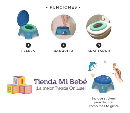 Pelela Bebé Love 3 En 1 Adaptador Inodoros Escalón Lavamanos