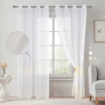 Comprar Cortinas Translucidas Blanca Persianas 132x240cm 2 Paneles