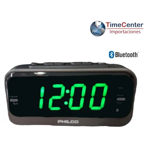 Radio Reloj Despertador Philco Con Bluetooth Par1012btgr