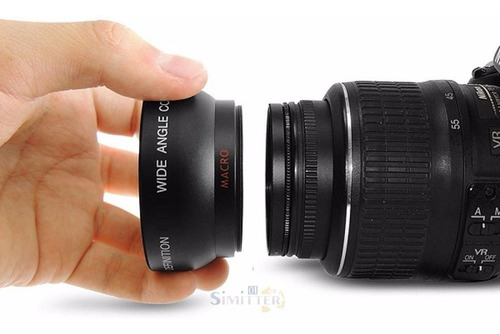 Lente Grande Angular Wide 0.45x 58mm + Macro Universal