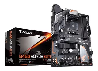 MOTHERBOARD GIGABYTE B450 AORUS ELITE RGB AM4 AMD RYZEN HDMI