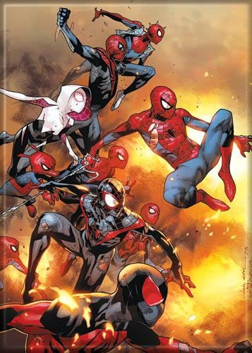 Imán Para Nevera Ata-boy Spider Verse De Marvel Comics, Tama