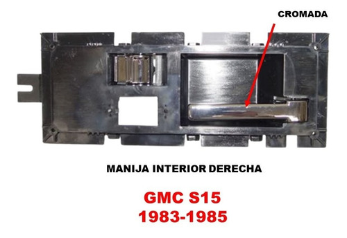 Manija Interior Gmc S15 1983-1985 Lado Derecho Cromado