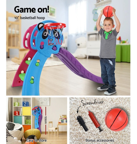 Imagen 10 de 10 de Tobogan Plastico Infantil Multicolor Desarmable + Calidad