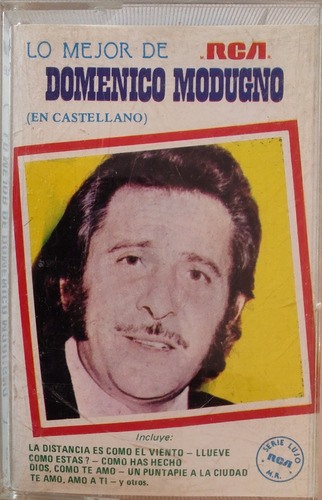 Cassette De Domenico Modugno Lo Mejor En Castellano (2713