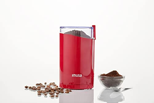 Imusa Usa - Molinillo Eléctrico Rojo De 3 Onzas Para Café Y