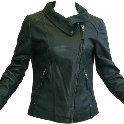 Chaqueta De Piel Adela Piel Mango (biker)