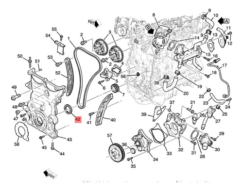 Reten De Cigueñal Delantero Chevrolet Spark 2016-2022 1.4l