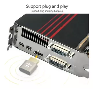 Connector Hdmi Emulador De Pantalla 4k Plug + Obsequio