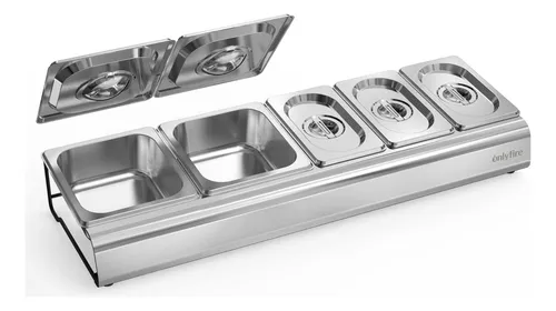 Onlyfire Chef Pizza Topping Station - Recipientes De Condime
