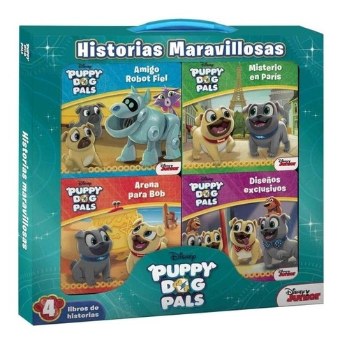 Historias Maravilosas - Puppy Dog Pals - 4 Libros De Histori