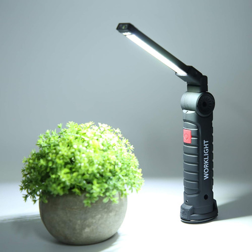 Cob Luz De Trabajo Lámpara De Mano Led Brillante Linterna De