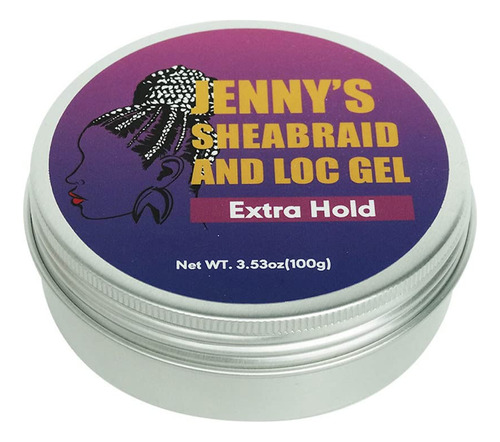 Jenny's Sheabraid And Loc Gel (pequeño, 3.53 Oz)