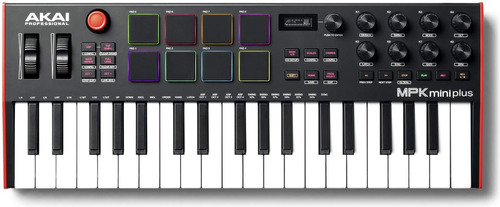 Teclado Controlador Akai Mpk Mini Plus Midi Usb 8 Drum Pads