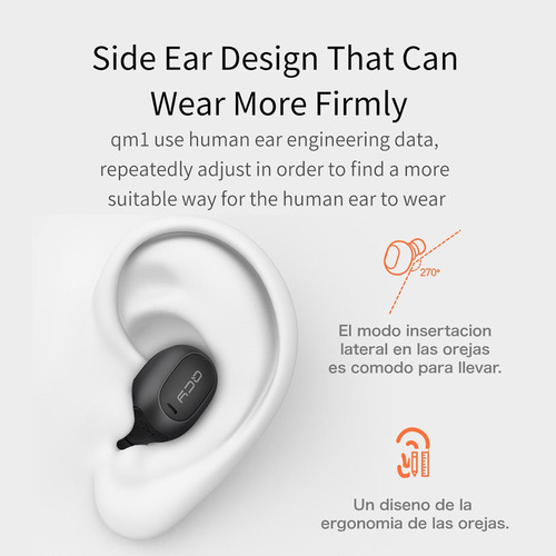 Imagen 6 de 9 de 1pcs Audífono Auricular Inalámbrico Qcy Mini Airdot Negro