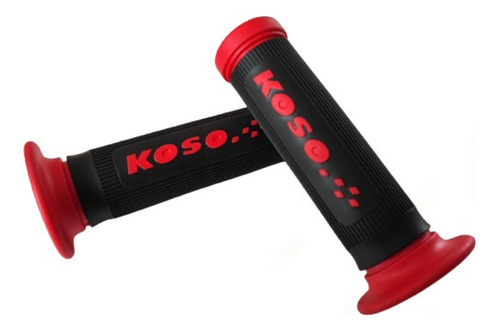 Grips, Puño, Mango Tipo Koso Racing Negro Y Rojo