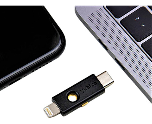Imagen 3 de 6 de Yubikey 5ci Usb Tipo C Y Lightning Llave Seguridad Fido2 U2f