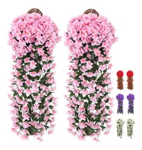 Comprar 2 Flores Artificiales Decorativas Colgantes Boda Decoracion