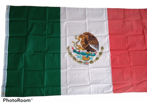 Bandera Mexico 1mtr X 1.50mtrs Poliester Estampado