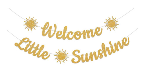 Little Sunshine Banner Guirnalda Verano Para Baby Shower