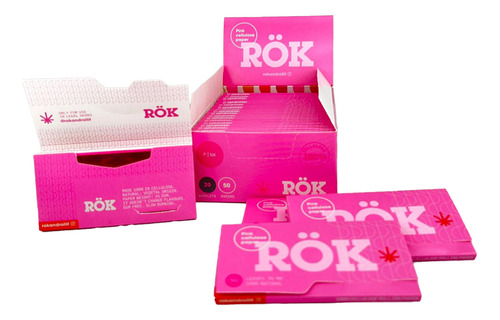 5 Celulosa Rok Pink 78 Mm 50 Hojas 100 % Natural