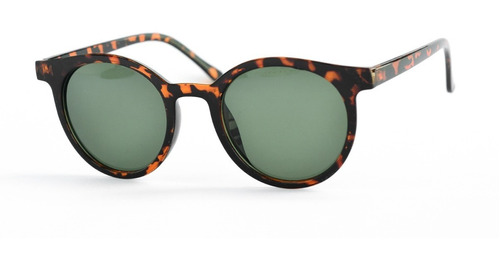 Lentes De Sol Redondos Retro Animal Print