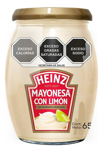 3 Pzas Mayonesa Heinz Limón 650 G