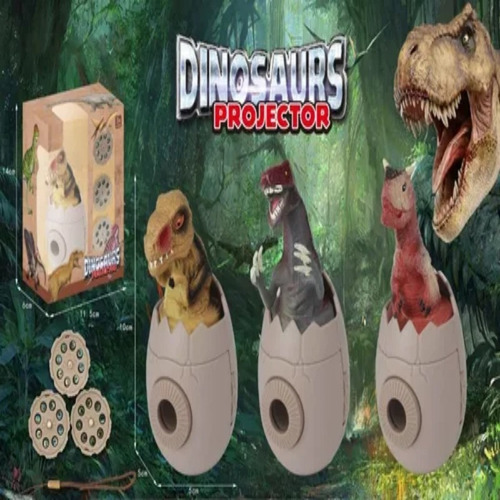 Juguete Proyector De Dinosaurio (3 Modelos Al Azar)