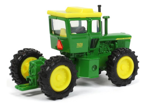 1:64 Tractor John Deere 7020 4wd Con Logotipo Ffa - Ertl Verde