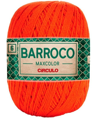 Barbante Barroco Maxcolor 6 Fios 200gr Linha Crochê Colorida Cor Brasa-4676