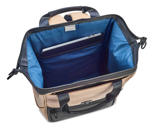 Mochila Portanotebook 14 Impermeable Delsey Turenne Color Beige