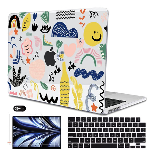 Funda Lcmocico Para Macbook Air 13 M2 + C/teclado Cherry